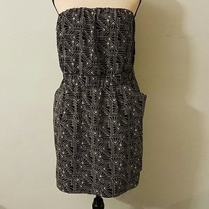 NEW a.n.a strapless dress with pockets